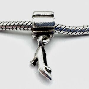Pandora Stiletto Heel Shoe Dangle Sterling Silver Charm
